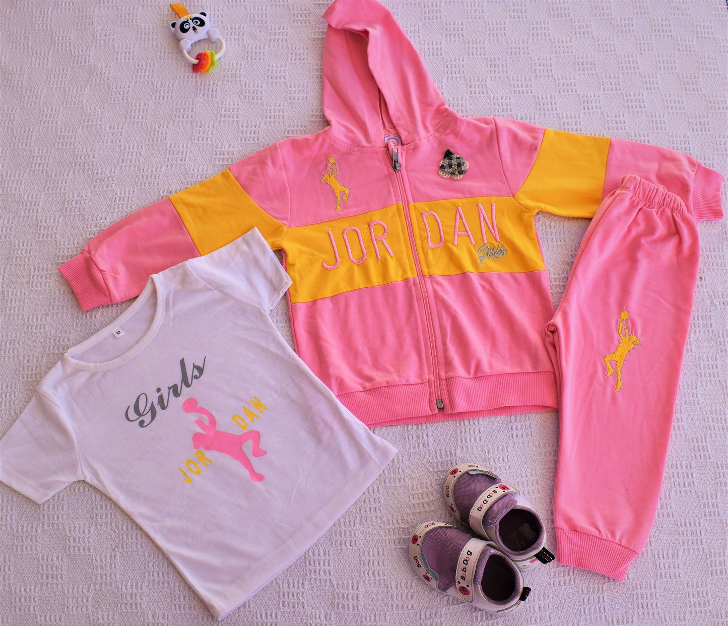 3-Piece Set: Hoodie with Shirt and Trouser